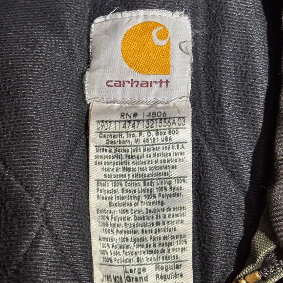 Vintage Carhartt Sandstone Bomber J165 MOS L - Picture 8 of 9